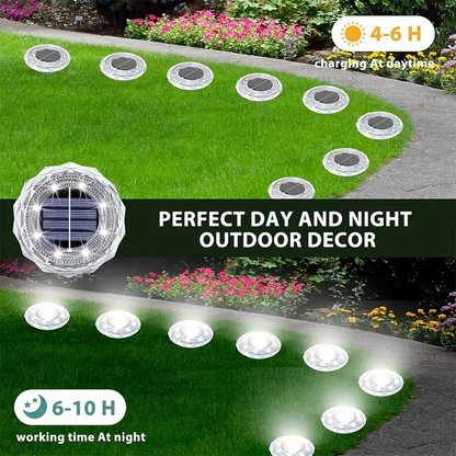 ✨ Solar Outdoor Lights 4 PCS | Waterproof 4LED Lawn Lighting