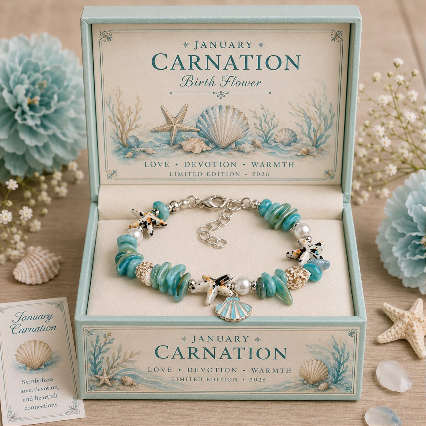 🐚 Blessings from the Deep🌊 Shell, Pearl & Aquamarine Choker | 2026 Limited Handmade Edition – Only 8 Left🔥