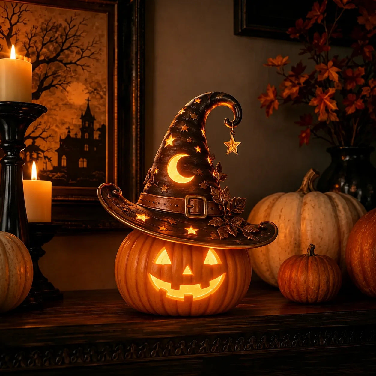 🌙✨ Halloween Special 49% OFF✨ Desktop Halloween Decor | Create a Magical Holiday Atmosphere