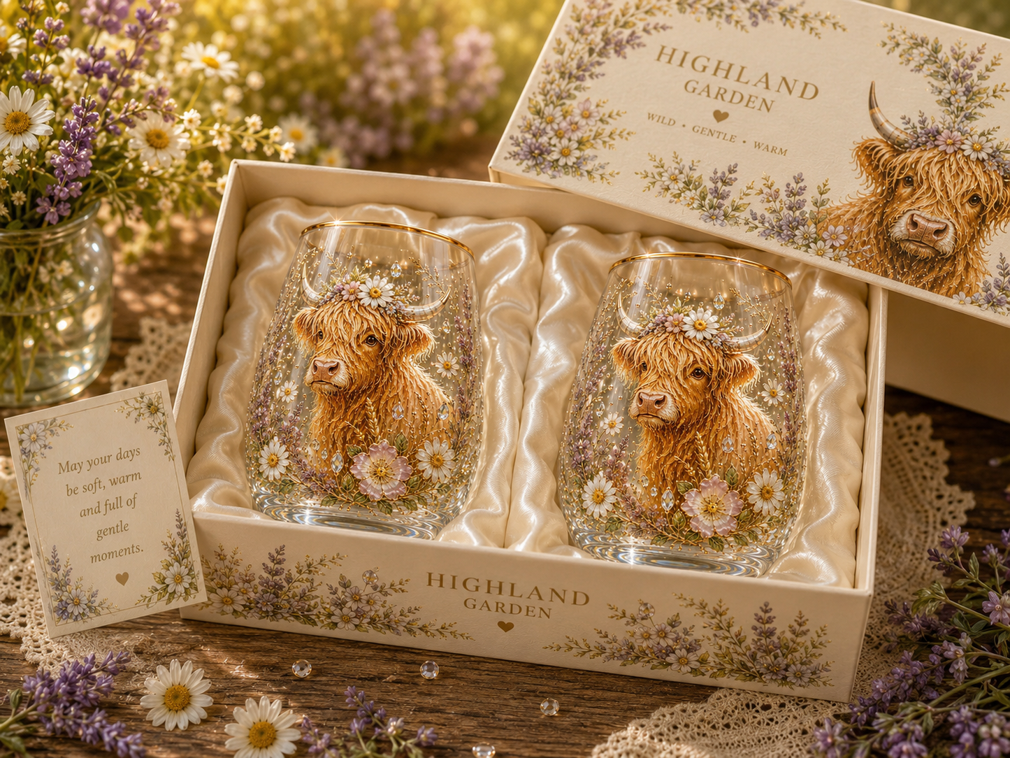🔥🔥2026 Limited Edition Garden Dawn Embossed Glass Teacup