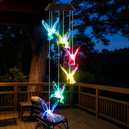 🦋Enhance Your Garden✨Creative Bird Design Solar Wind Chimes