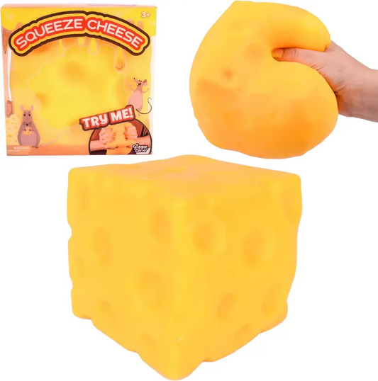 🧀 Yellow Squishy Cheese Toy | Moldable Stress Relief Toy
