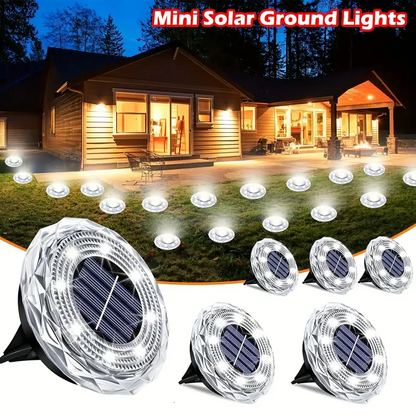 ✨ Solar Outdoor Lights 4 PCS | Waterproof 4LED Lawn Lighting