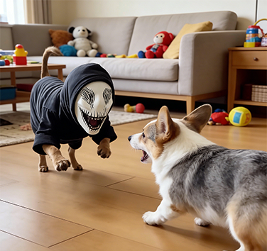 😱🐶🐱 Scary Pet Mask – Turn Your Pet Into a Prank Legend
