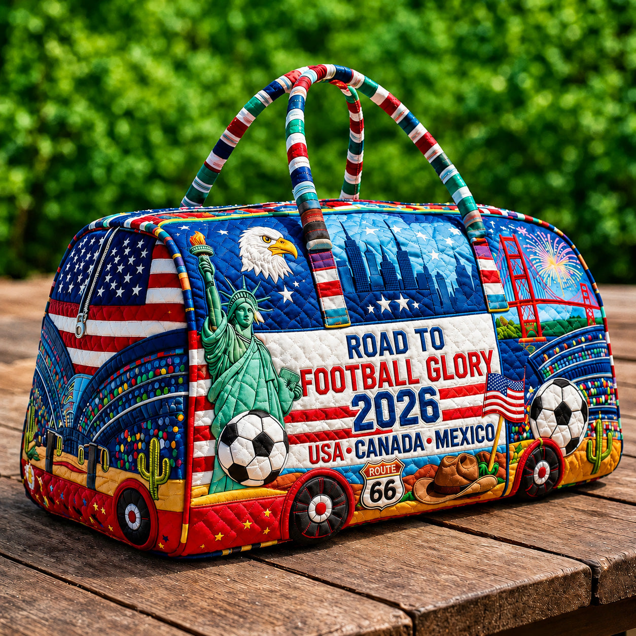 ?LAST DAY 50% OFF ??? American 250th Anniversary Quilted Travel Duffle Bag