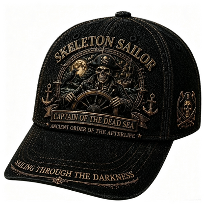 🏴‍☠️✨ Limited Time 50% OFF✨ Skeleton Sailor Hat | Captain Of The Dead Sea Halloween Costume Accessory