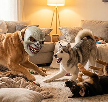 😱🐶🐱 Scary Pet Mask – Turn Your Pet Into a Prank Legend