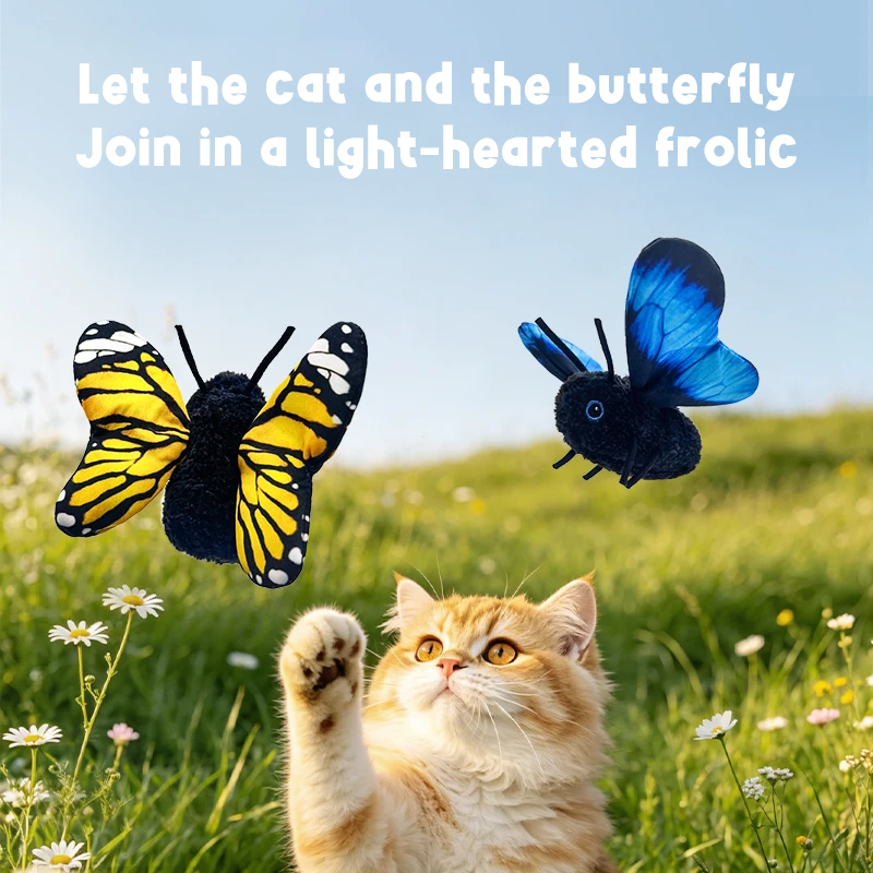🐱✨ NEW ARRIVAL — Your Cat’s New Favorite Toy! 🦋💨