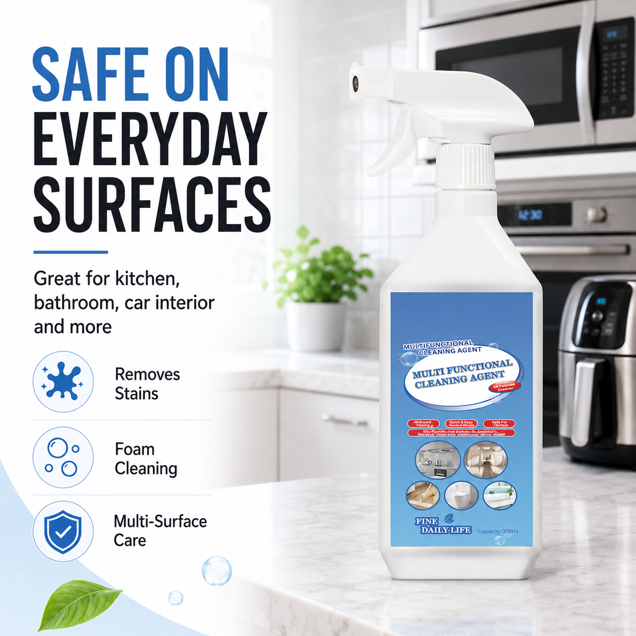 Multi-Purpose Cleaner for Kitchen, Bathroom &amp; Home Surfaces