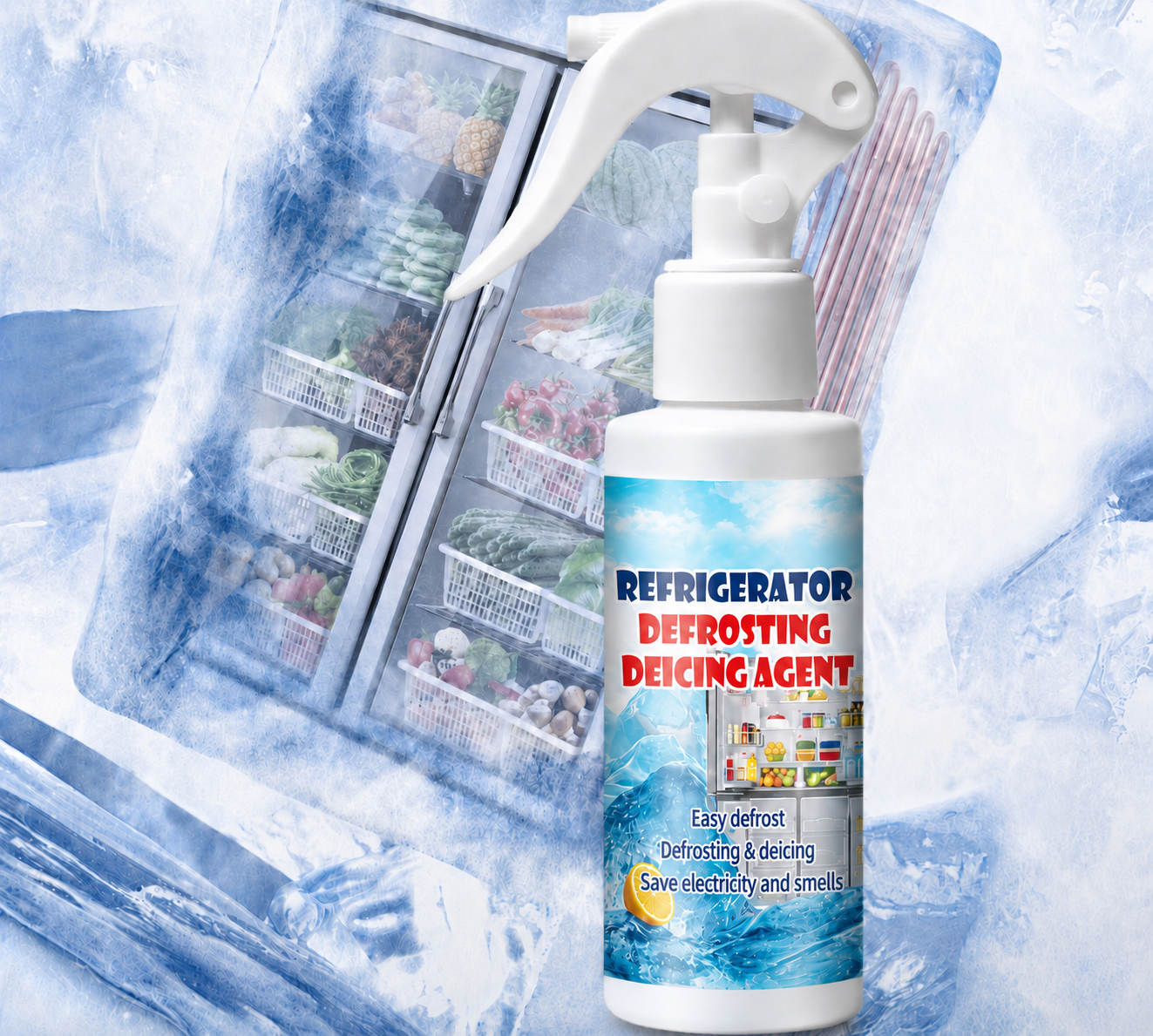 🧊 Buy 1 Get 1 Free | Defrosting Spray for Fridge Freezer 🎁