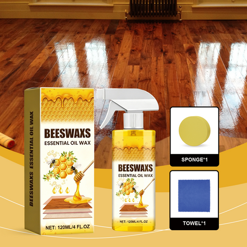 🔥Last Day 50% OFF✨Natural Beeswax Wood Polish Spray-Make Your Floor Clean Again