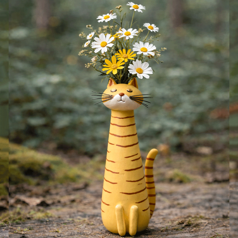 🐱 Cat Design Vase | Gift Idea for Family, Friends & Loved Ones