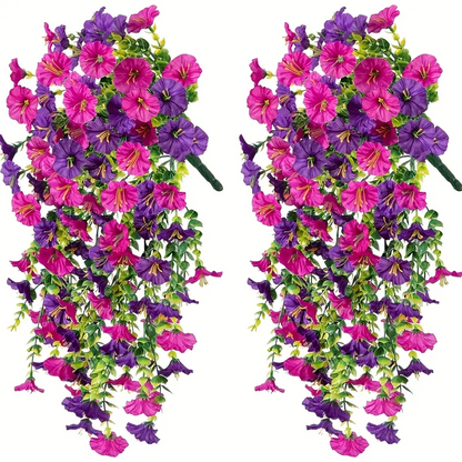 🌿 Buy 3 Save 20% Faux Morning Glory Vine Set | Outdoor Garden Decorative Plants
