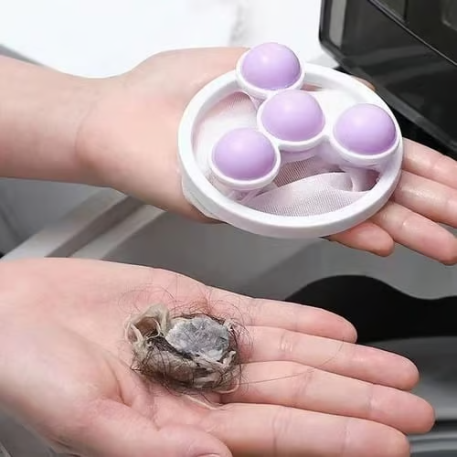 🧺 Hair Filter Bags for Laundry | Floating Lint Catcher 3-Pack