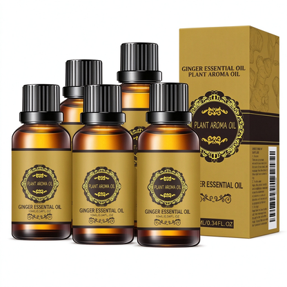 ✨Ginger Massage Essential Oil 🌿Natural Plant Belly Drainage Oil Body Sculpting Slimming Aroma Oil For Personal Body Care