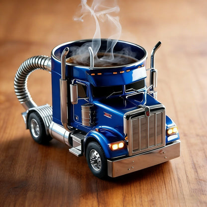 Handcrafted Resin Mug for Family & Friends 🚛☕Durable Semi-Truck Shaped Coffee Mug