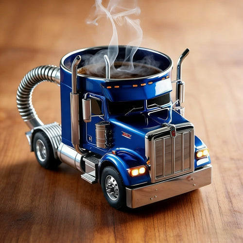 Handcrafted Resin Mug for Family & Friends 🚛☕Durable Semi-Truck Shaped Coffee Mug