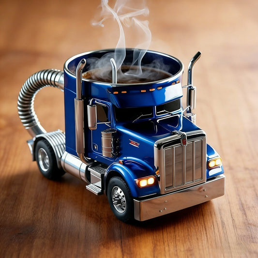 Handcrafted Resin Mug for Family & Friends 🚛☕Durable Semi-Truck Shaped Coffee Mug