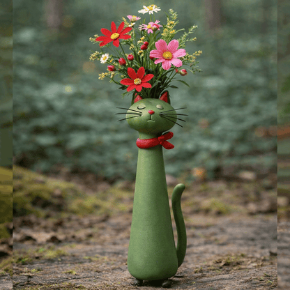 🐱 Cat Design Vase | Gift Idea for Family, Friends & Loved Ones