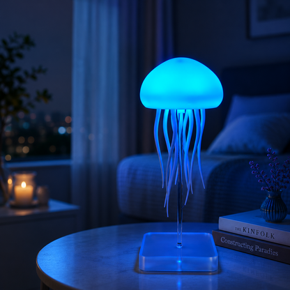 Jellyfish LED Night Light – Soft Glow Bedroom Decor