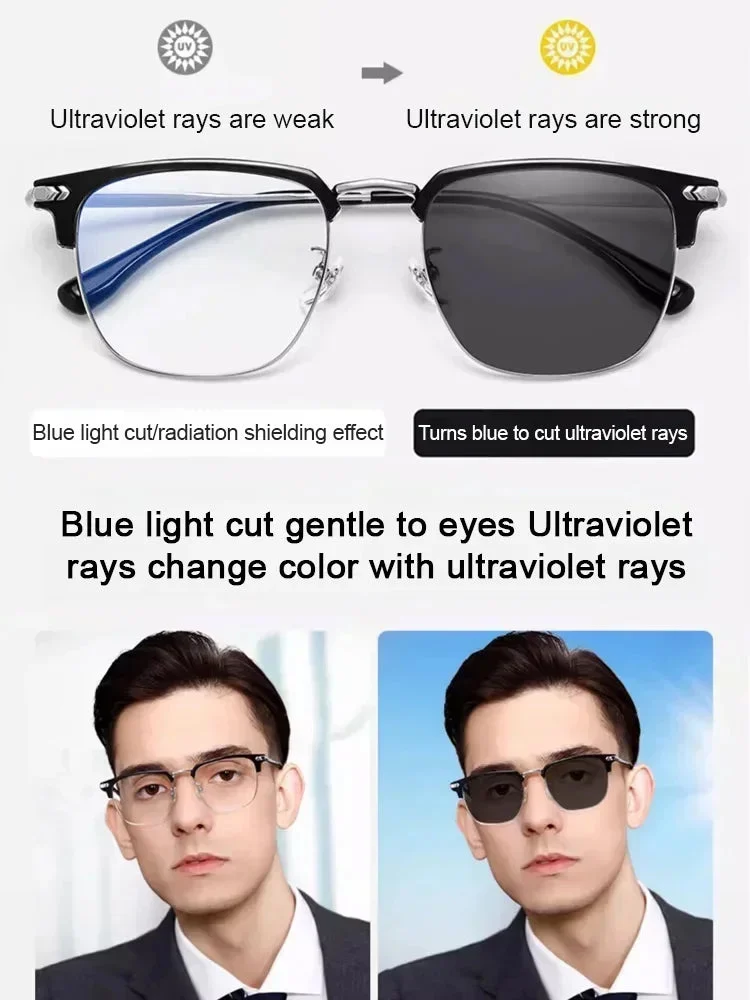 👓 Automatic Zoom Reading Glasses | Anti-Blue Light Presbyopia