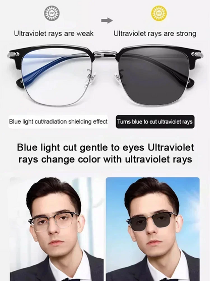 👓 Automatic Zoom Reading Glasses | Anti-Blue Light Presbyopia