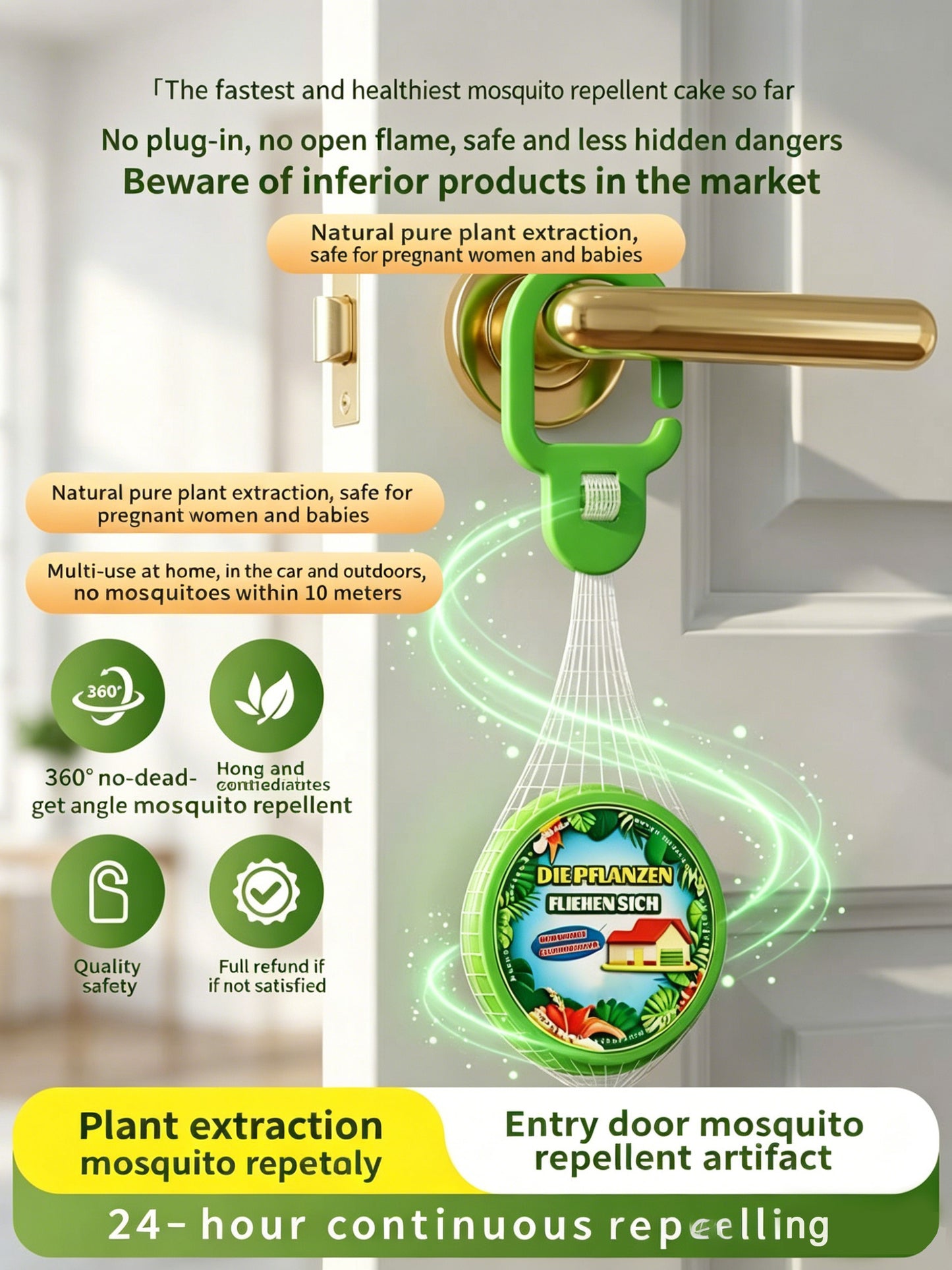 🔥Last Day 47% OFF🔥Multifunctional Mosquito & Fly Repellent Aroma 🌿Household Insect Repeller