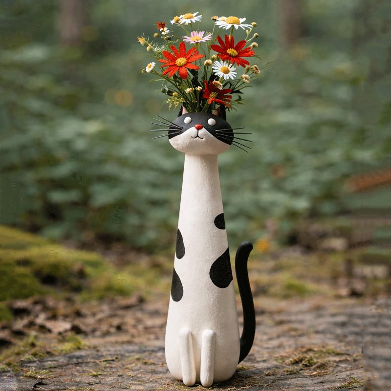 🐱 Cat Design Vase | Gift Idea for Family, Friends & Loved Ones