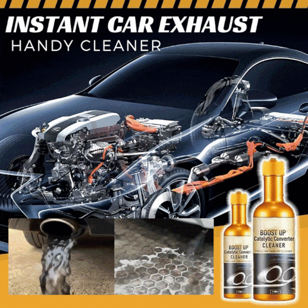 🔥LAST DAY - BUY 1 GET 1 FREE🔥Instant Car Exhaust Handy Cleaner🚗