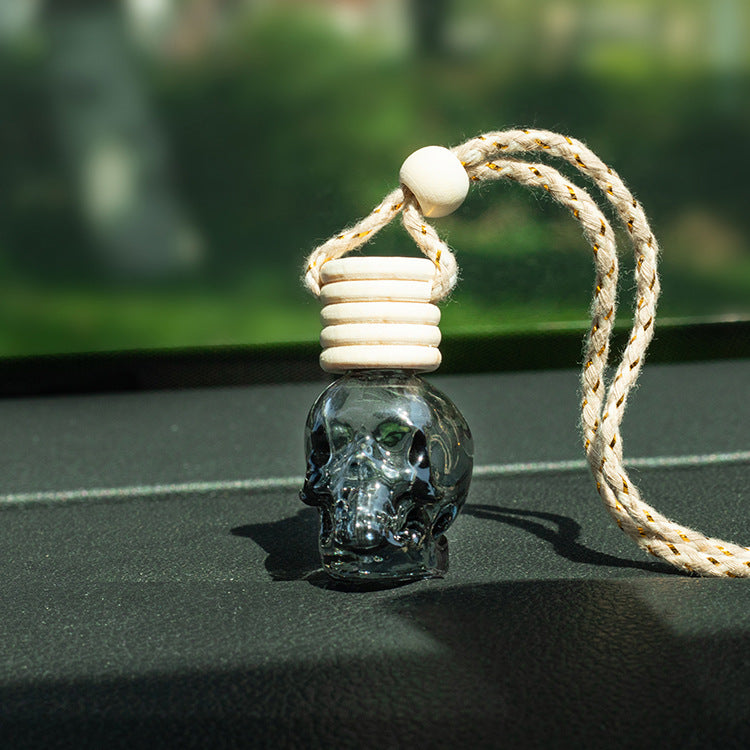 💀 Artistic Skull Mini Bottle | Gradient Glass Display Container