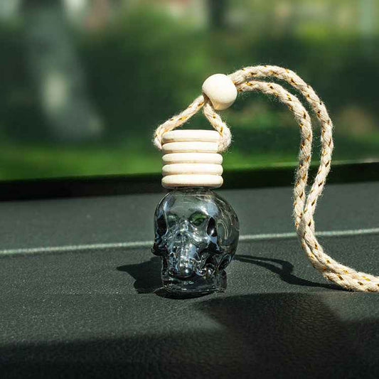 💀 Artistic Skull Mini Bottle | Gradient Glass Display Container