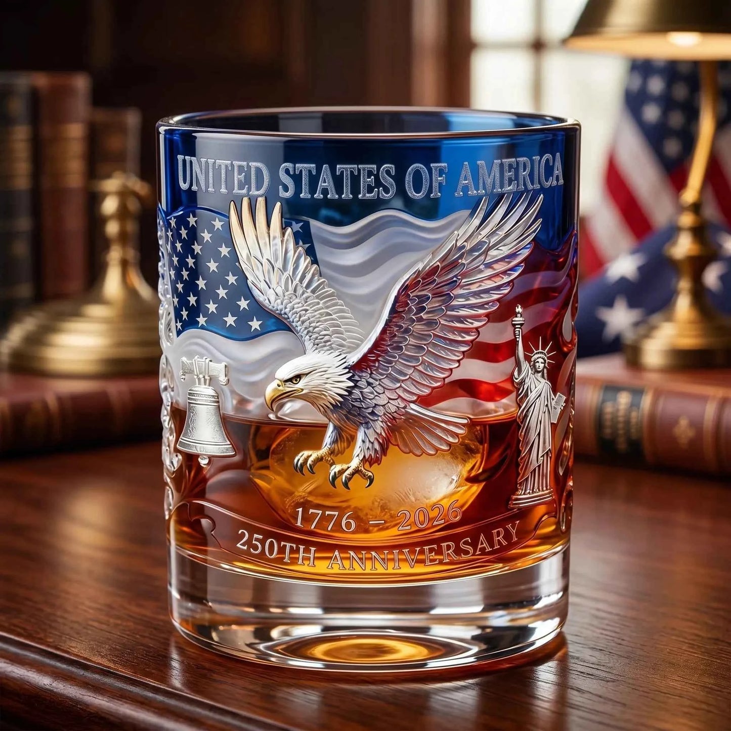 🔥Hot Sale 2026 USA 250th Anniversary Commemorative Glass🤩 – 1776-2026 Heritage Edition
