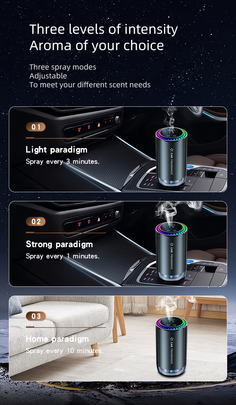 🚗 Smart Car Air Freshener | Starry Sky Projection Aroma Diffuser