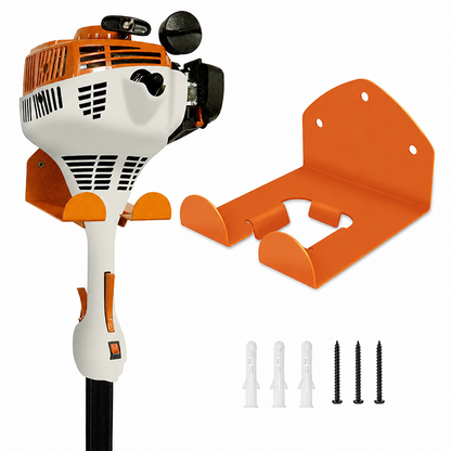 🛠️ Garden Tool Rack & Chainsaw Holder — One Wall, Zero Clutter