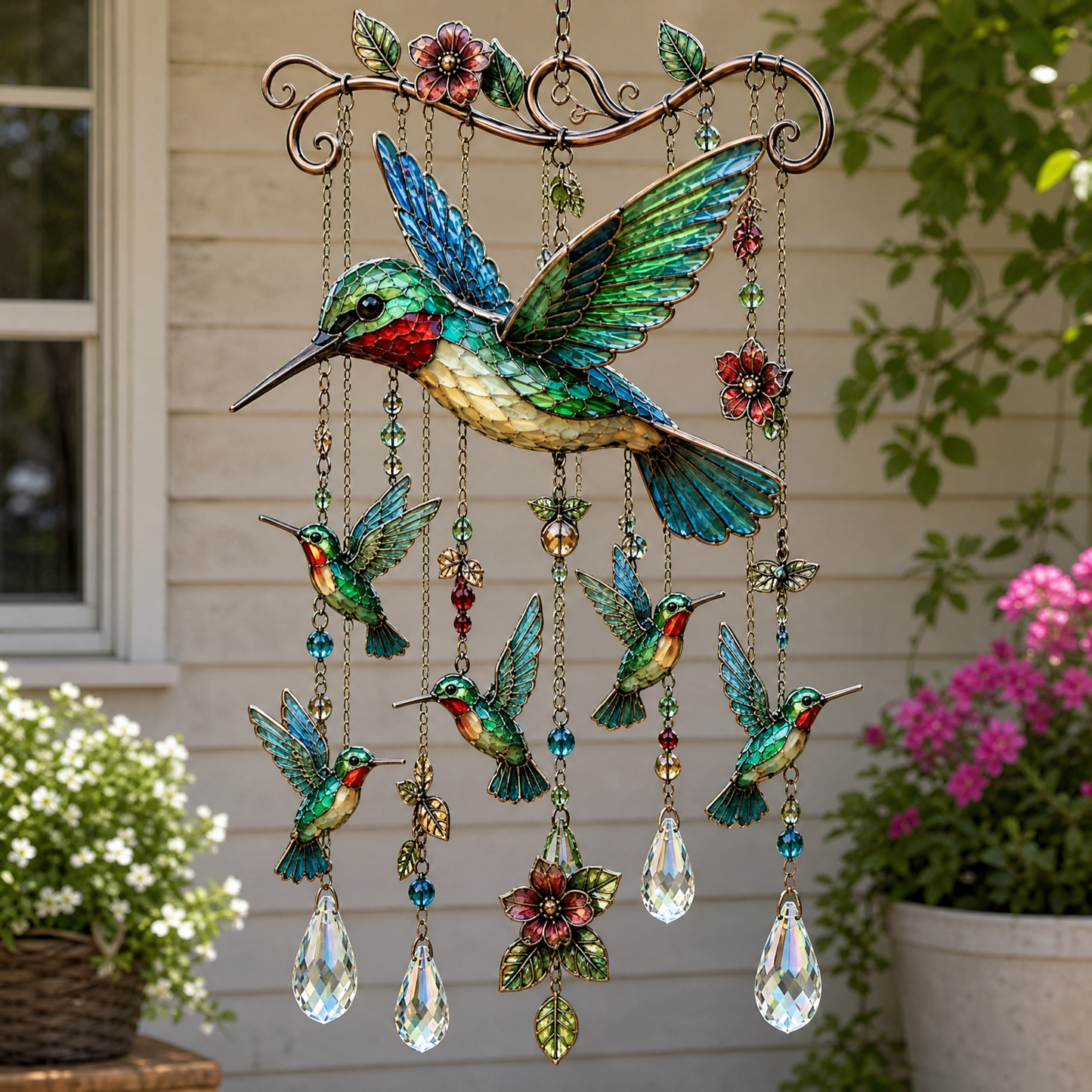 ⚡Last Day 50% OFF 🐦 Graceful Hummingbird Wind Chime 🎐 Add Beauty to Every Breeze