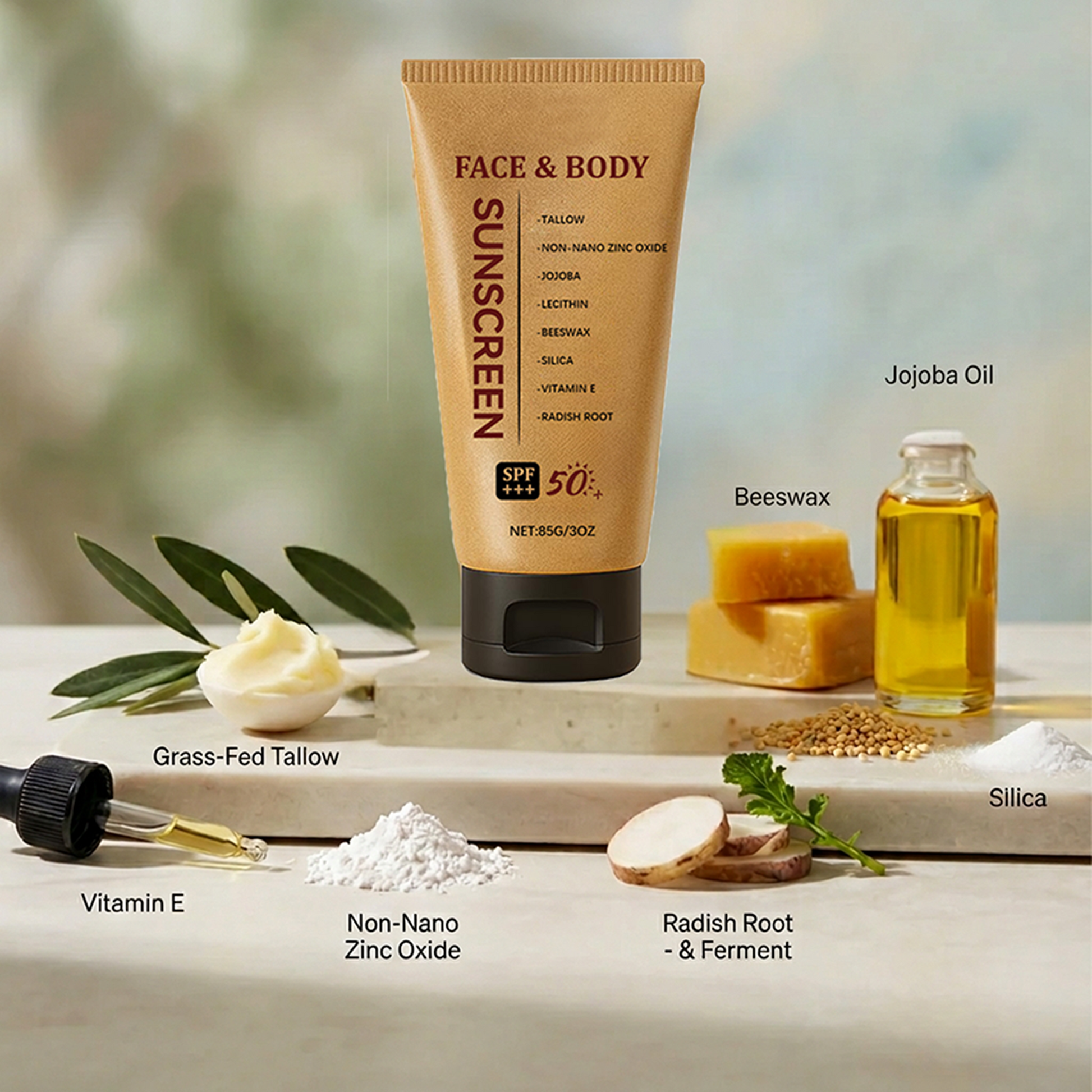 🔥BUY 1 GET 1 FREE🔥Safe&SPF 50++🧴Organic Tallow Sunscreen