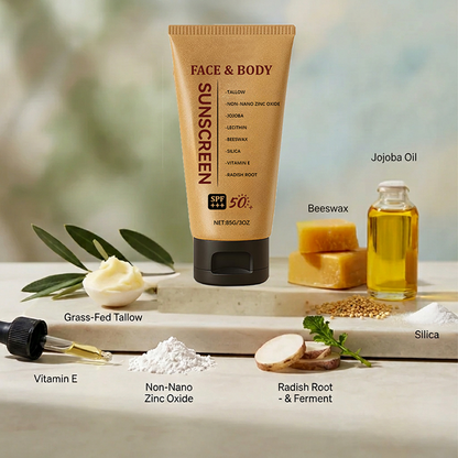 🔥BUY 1 GET 1 FREE🔥Safe&SPF 50++🧴Organic Tallow Sunscreen