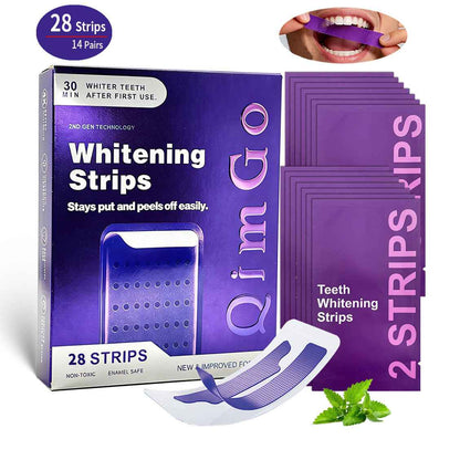 ✨ Teeth Whitening Strips | Peroxide-Free & Gentle Formula