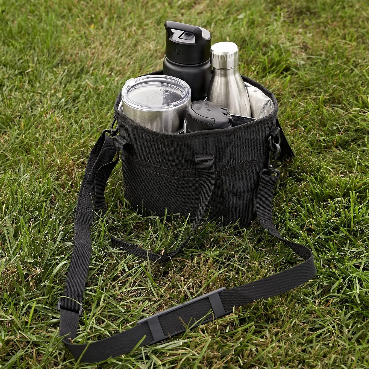 【👩‍🦰Mother's Day discount】🥤Family Size 4 Compartment Drink Bag🛍️, Multiple Tumbler Carrier Caddy