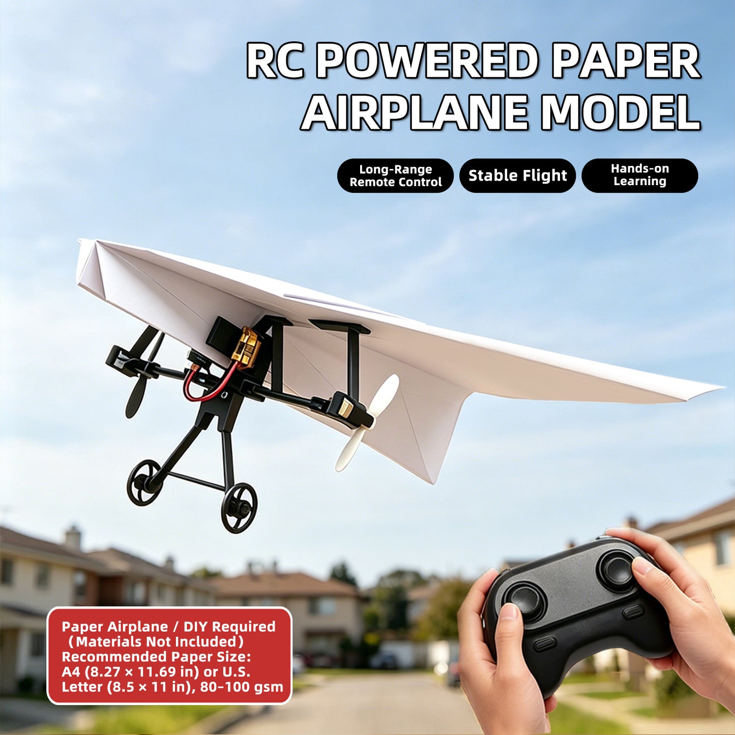 ✈️ Turn Any Paper Airplane Into a Real RC Flyer