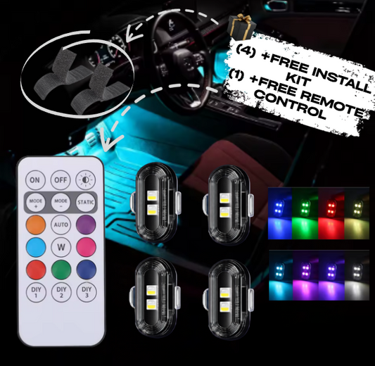 🔥Last Day 50% OFF| 🚗🌈RGB Car Ambient Lights🏍️🚨