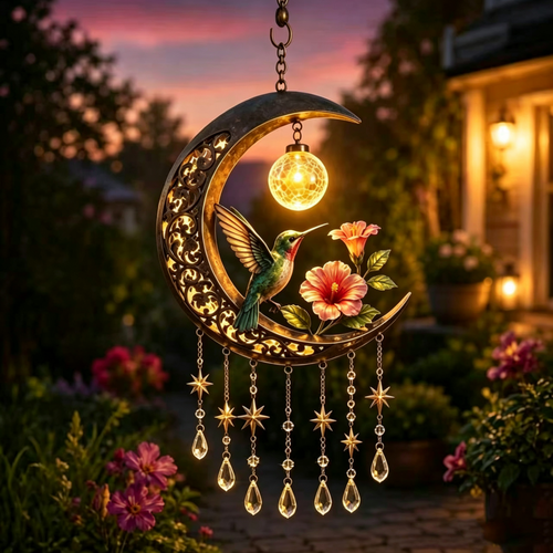 🌙✨ Limited Offer 49% OFF✨ Magic Moon Garden Wind Chime | Unique Hanging Decor & Thoughtful Gift