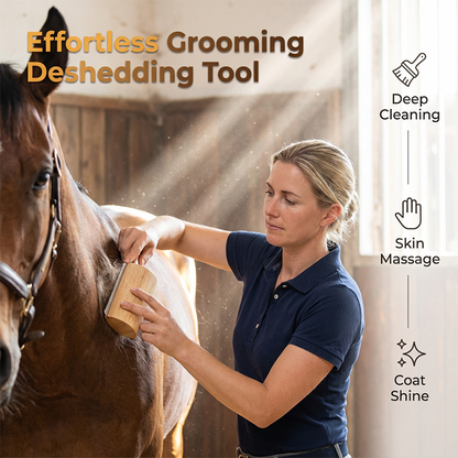 🔥Last Day 55% OFF| 🐎Horse Brush Pet Deshedding & Grooming Tool🐕️