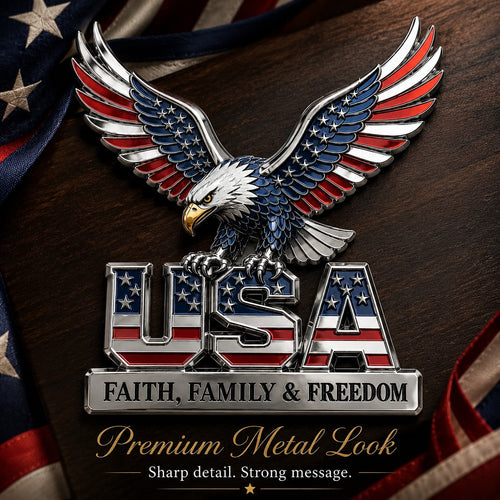 🔥 Today Only 49% OFF 🇺🇸 Patriotic Metal Emblem Collectible