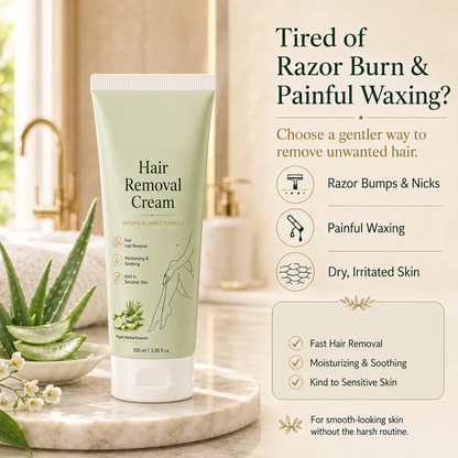 LAST DAY -BUY 1 GET 1 FREE🤩Ahlwo Painless Depilatory Cream – No Razor Bumps, No Harsh Odor