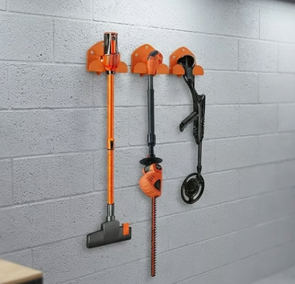 🛠️ Wall-Mounted Rack for Lawn Mowers & Garden Tools