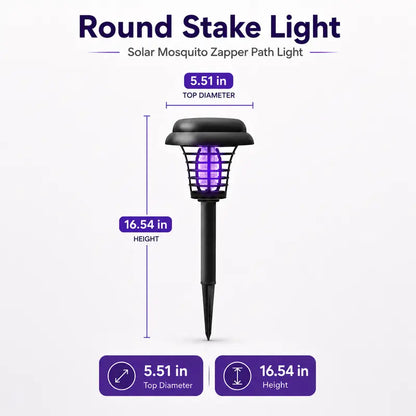 🦟 Solar Mosquito Zapper Light | Outdoor UV Insect Killer Lamp