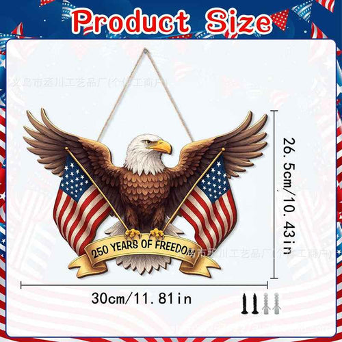🔥49% Off Sale  | 🦅 Patriotic Bald Eagle Yard Sign