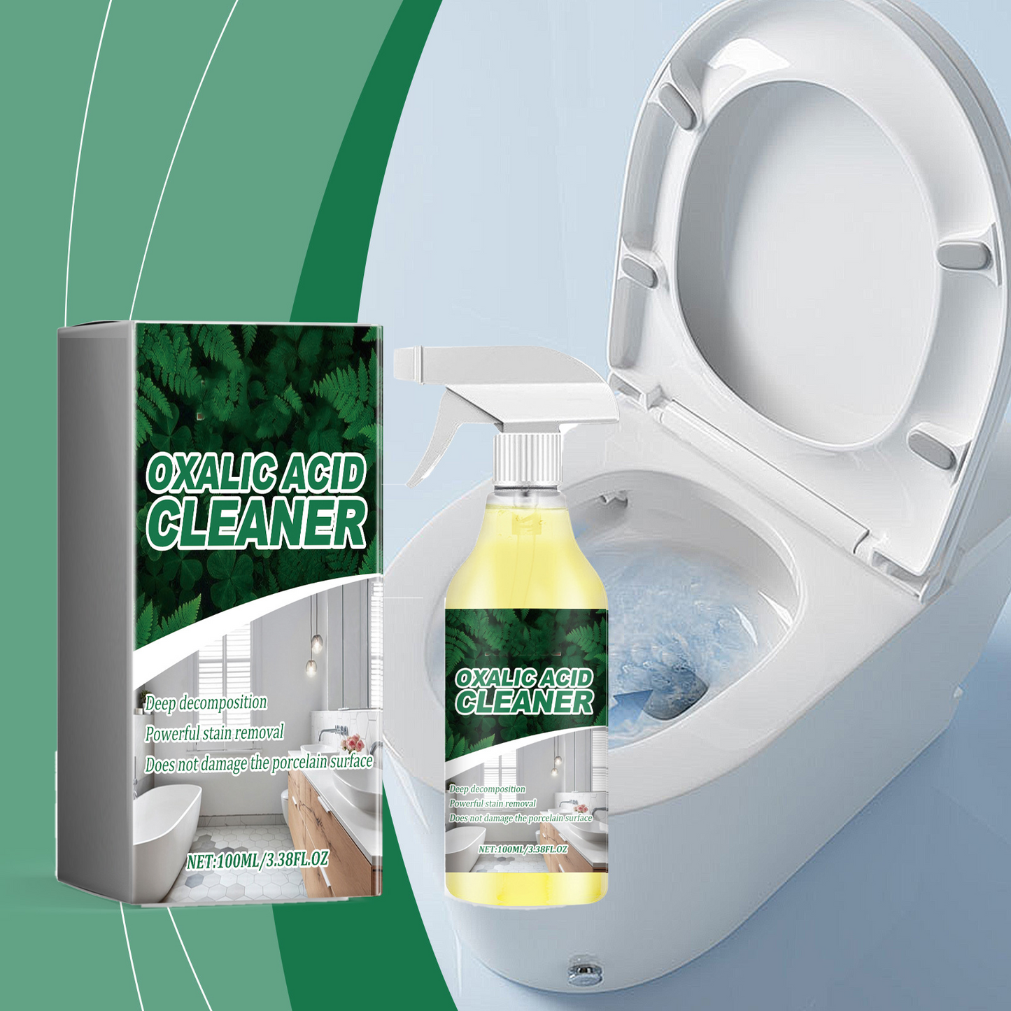 🧼🔥 Oxalic Acid Bathroom Cleaner | Tough on Stains, Gentle on Surfaces