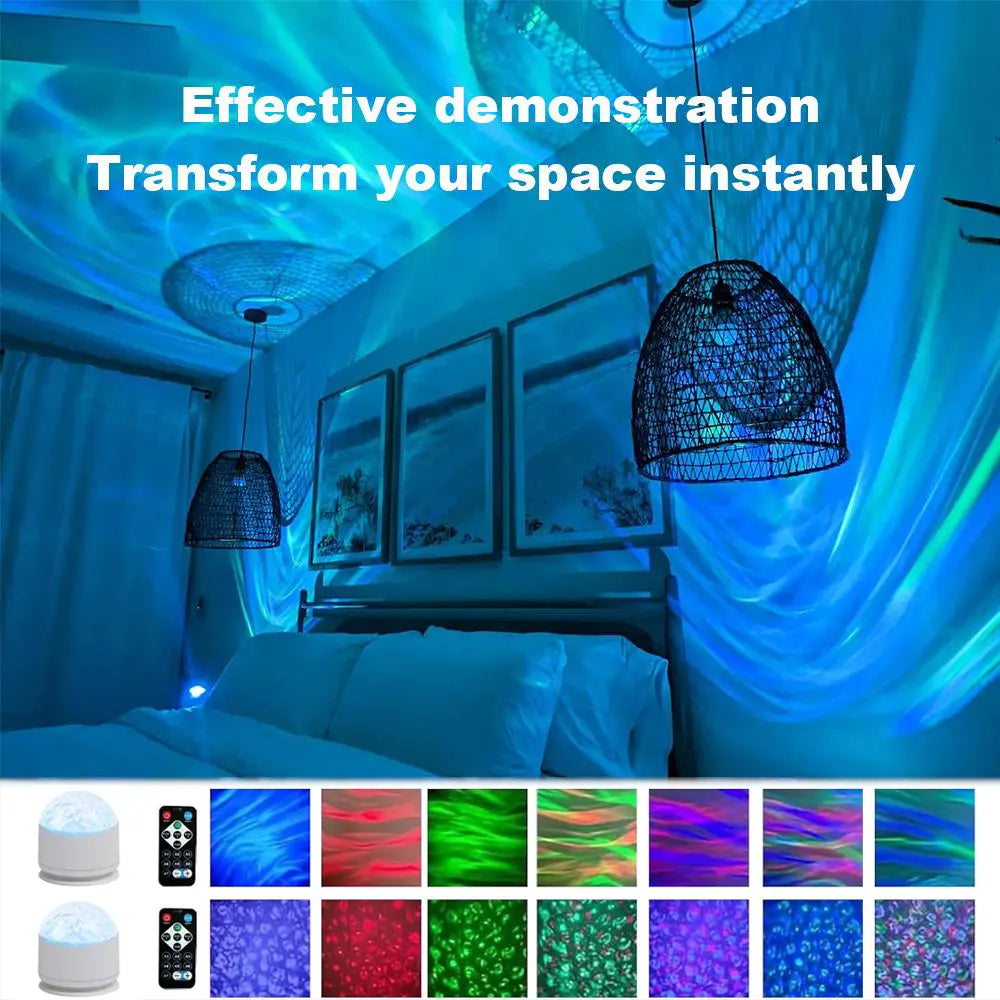 🌌 Star Projector Light | Ocean Wave & 3D Water Ripple Effects